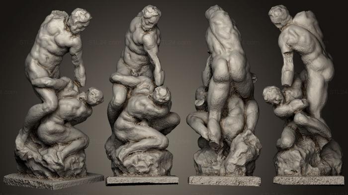 Статуи античные и исторические (Микеланджело, STKA_1212) 3D модель для ЧПУ станка